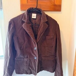 Versailles Women's Brown Corduroy Blazer y2k fall originally $100